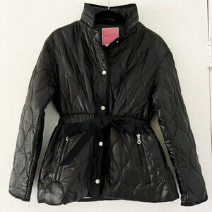 NWT Kate Spade New York Quilted Short Belter Puffer Jacket with Rollout Hood
